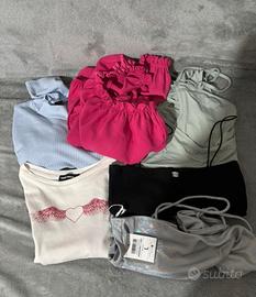 Lotto magliette manica corta e lunga taglia L