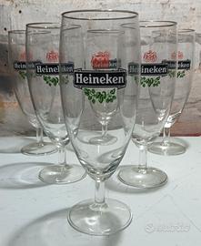 6 bicchieri da birra Heineken Vintage 