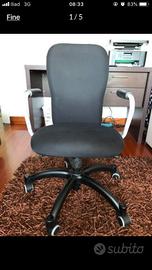 Sedia professionale da scrivania nera