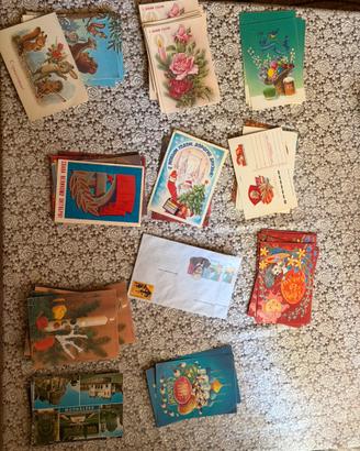Collezione Cartoline Vintage URSS e titoli