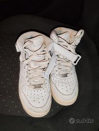 Nike Air force 1 mid Bianche n8