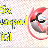 5x Mousepad Tappetini Pokèmon 151 Accessori Carte