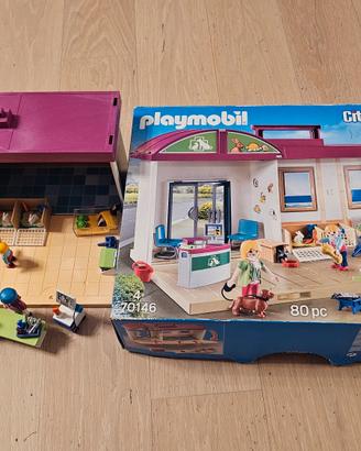 playmobil city life veterinario 