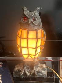 Lampada gufo Tiffany