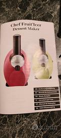 macchina per dessert e sorbetti chef fruit'icer