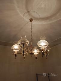 Lampadario Vintage 5 coppe 
