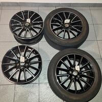 Cerchi in lega diamantati/nero lucido da 17 alfa