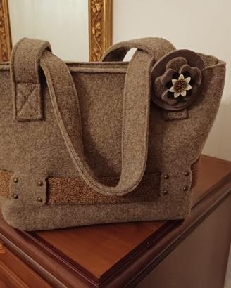 Borsa in feltro Bonfanti donna