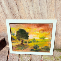 Quadro dipinto " Paesaggio" firmato Assani