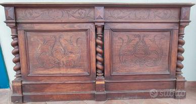 Letto in legno antico da ristrutturare