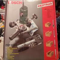 Fresatrice elettrico BOSCH+EXTRAS. 