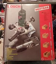 Fresatrice elettrico BOSCH+EXTRAS. 