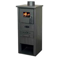 Stufa a Legna 'Cervino' 6.5kW Compatta Acciaio