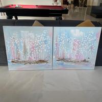 2 dipinti su tela