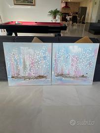 2 dipinti su tela