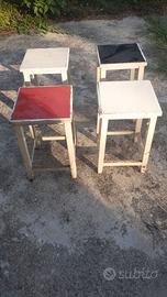 4 sgabelli legno