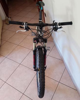 mtb carbonio montato interamente xtr forcella reba