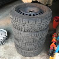 4 cerchi auto Volvo + gomme neve