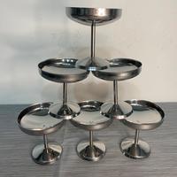 Set 6 coppe acciaio inox