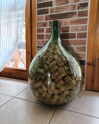 damigiana Toscana tappi sughero arredo 
