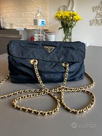 Prada tessuto Imputu Quilted Flap Shouler bag-