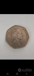 Moneta 50 pence 1997