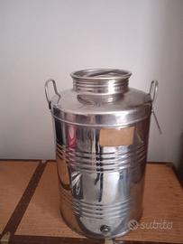 fusto per olio in acciaio inox 50 litri