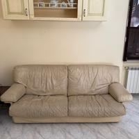 LETTI, RETI, MATERASSI E DIVANO IN PELLE