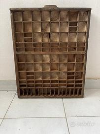 Cassetto tipografico vintage