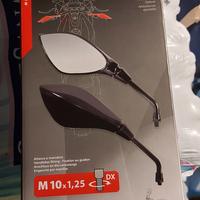2 Specchio Specchietto Lampa Adattabili moto