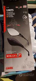 2 Specchio Specchietto Lampa Adattabili moto