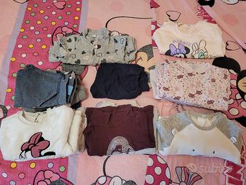 set abbigliamento bambina 9 12 mesi autunno invern