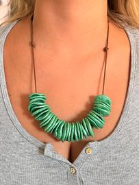 Parure collana fatta a mano+orecchini 