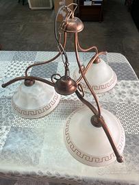 Lampadario rustico/ferro battuto