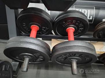 2 manubri da 20kg luno
