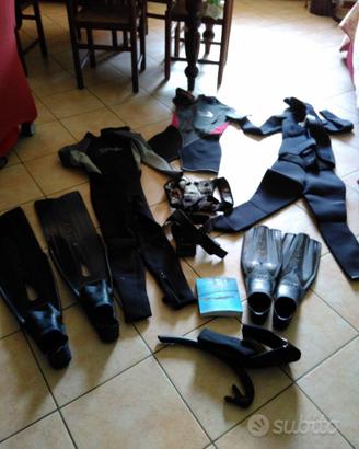 Attrezzatura per apnea donna