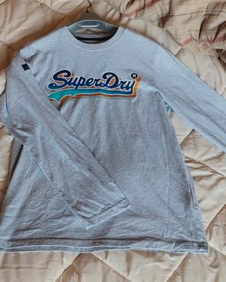 T-shirt superdry uomo a manica lunga, Tg M