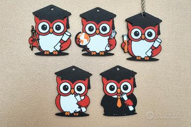 Portachiavi o calamite bomboniera Laurea, scuola