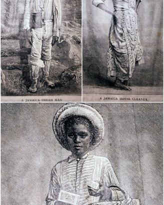 Jamaica Ritaglio originale da rivista 1898 clip