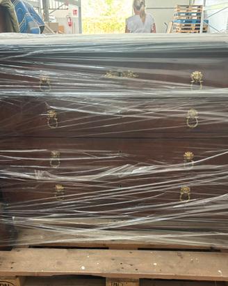 Cassettone in legno impero