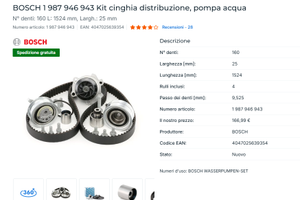 kit distribuzione audi