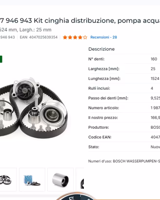 kit distribuzione audi