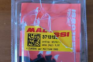 Set 4 cursori x variatore malossi dimensi. 25 x 17