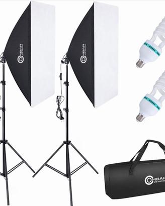 SET FOTOGRAFICO LAMPADE Ombar SoftBox