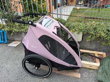 Rimorchio bici hauck dryk duo / 2 posti