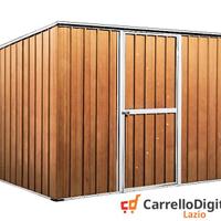 Casetta box giardino Acciaio 260x185 fin legno