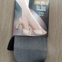 Gambaletti OROBLU in microrete.Neri, taglia unica