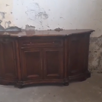 Vetrinetta e mezzaluna credenza