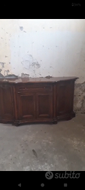 Vetrinetta e mezzaluna credenza