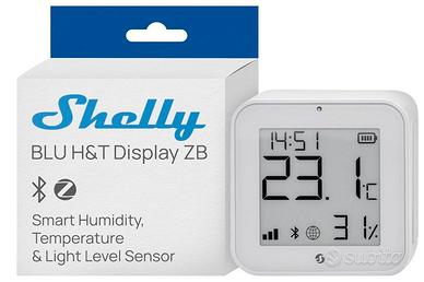  BLU H&T Display ZB Bianco - Sensore Smart Tempera